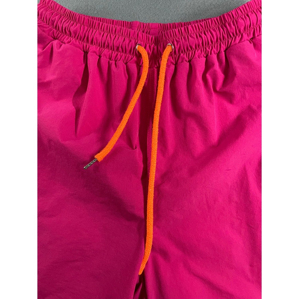 Alton Neon Pink Swim Trunks Streetwear Retro Y2K Pink Nylon Mens Size 32 - Picture 3 of 9
